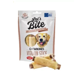 Lets Bite Premium Snacks para Perros Chew Bones Vitamin Stick 150 Gr.