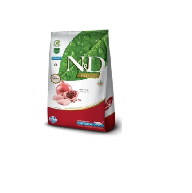 N&D Prime gato adulto castrado de pollo y granada 7.5 Kg