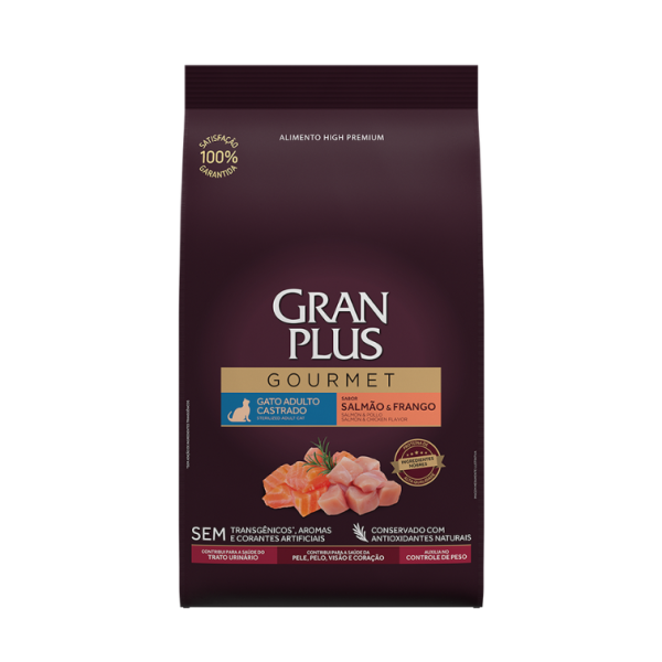 Gran Plus Gourmet Gato Castrado Salmón y Pollo