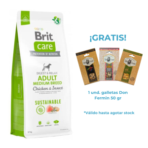 Brit Care Adult Medium Breed Pollo e Insectos Sostenible