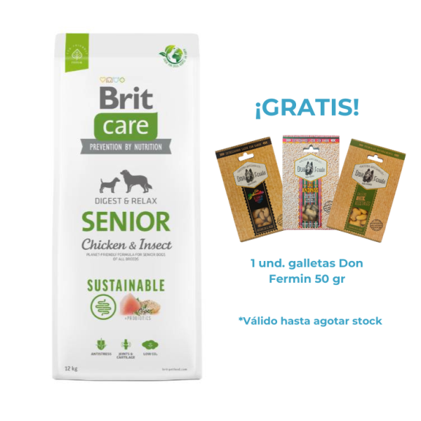 Brit Care Senior Pollo e Insectos Sustainable