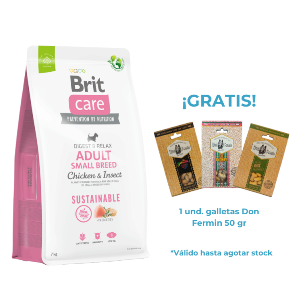 Brit care Adult Small Breed pollo e insectos