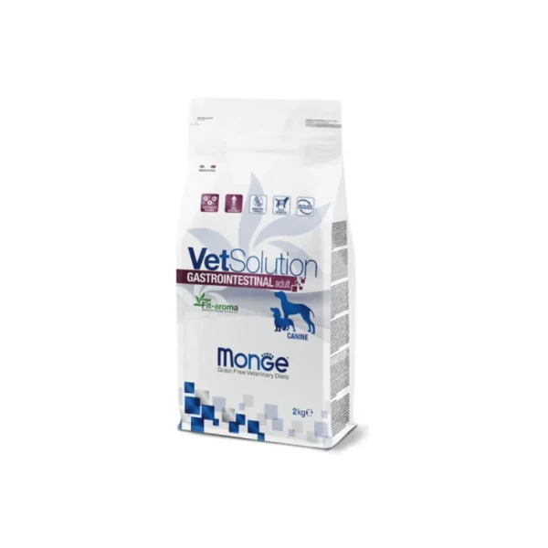 Alimento seco Monge Vet Solution Adult Gastrointestinal para perro 2 Kg en lima peru