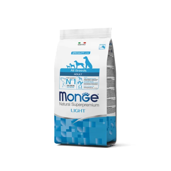 Alimento Seco Monge Adult Salmon Light para perro 12 Kg en lima peru