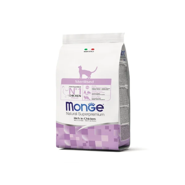 Alimento Seco Monge Sterilised para gatos 10 Kg en lima peru