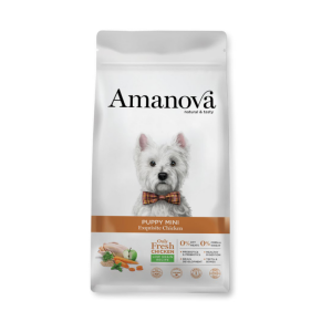Amanova Puppy Mini Exquisite Chicken – Pollo Fresco para Cachorros Mini y Pequeños 2 Kg