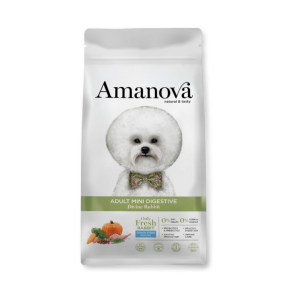 Amanova Adult Mini Digestive Divine Rabbit – Conejo Fresco para Perros Adultos Mini 2 Kg