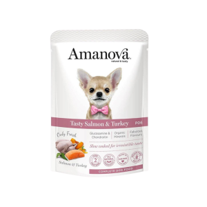 Amanova Adult Tasty Salmon & Turkey – Salmón y Pavo Frescos 100 g